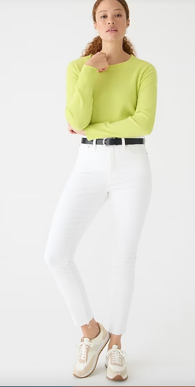 J Crew Toothpick Skinny Jeans 29 29P NWT White BQ311 Denim J. Crew Denim
